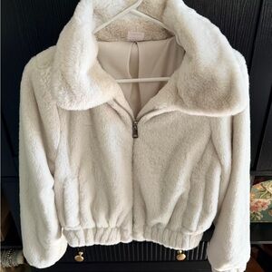 No Boundaries Cream Teddy Jacket